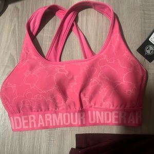 Pink Under Armour Sports Bra